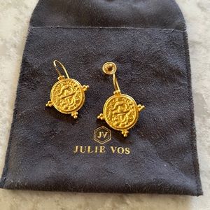 Julie Vos Quatro Coin Earrings